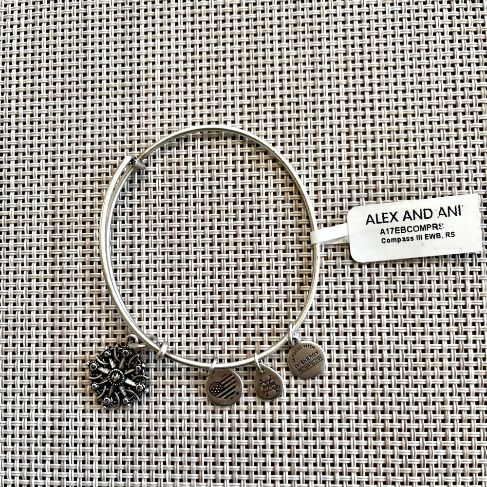 Alex and Ani Compass Charm Bangle Bracelet